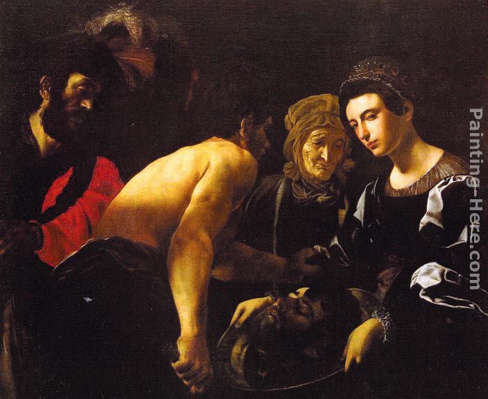 Salome painting - Giovanni Battista Caracciolo Salome art painting